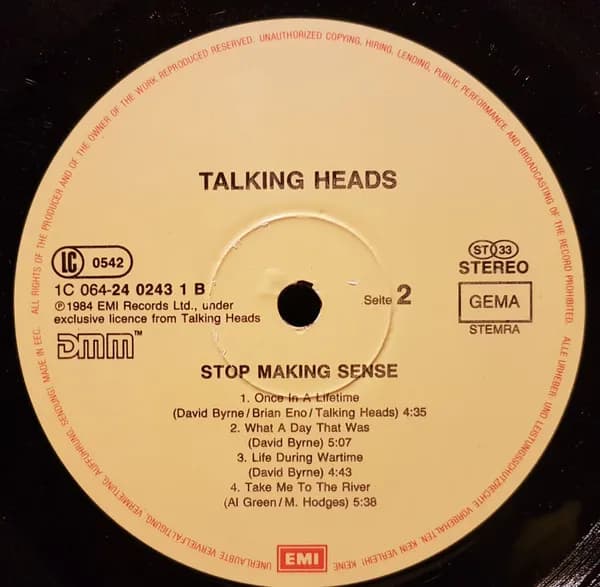 Talking Heads — Stop Making Sense
