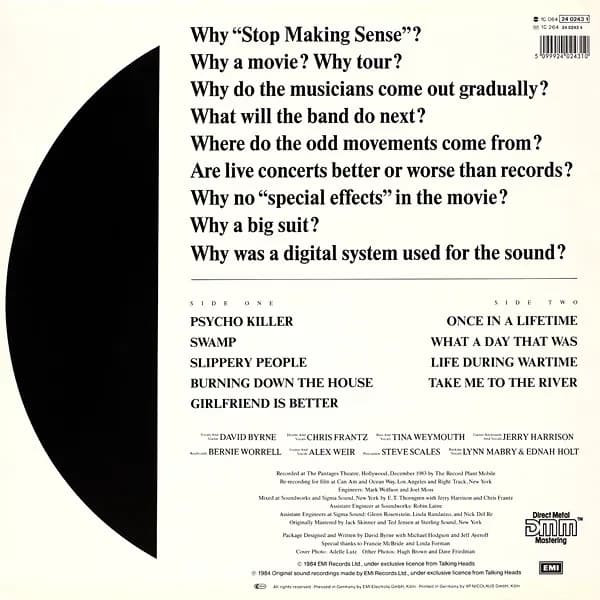 Talking Heads — Stop Making Sense