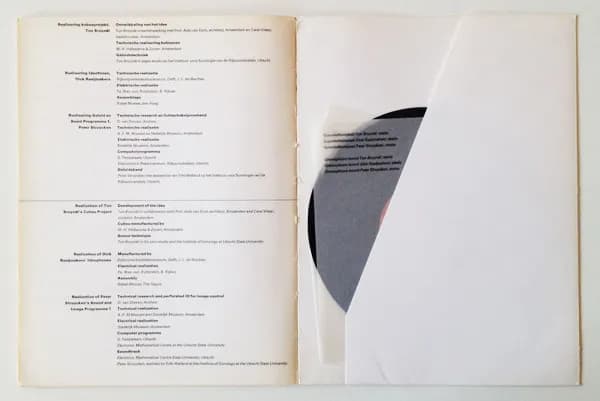Ton Bruynèl / Dick Raaijmakers / Peter Struycken — Geluid <=> Kijken: Drie Audio-Visuele Projekten