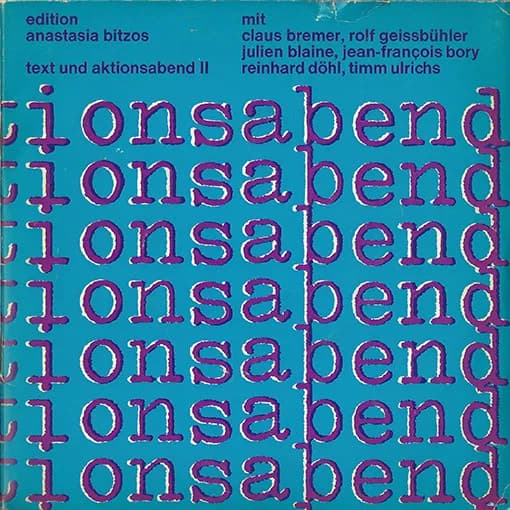 Text Und Aktionsabend II