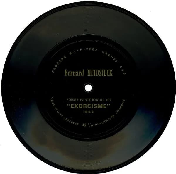Poëme Partition B2 B3 "Exorcisme"