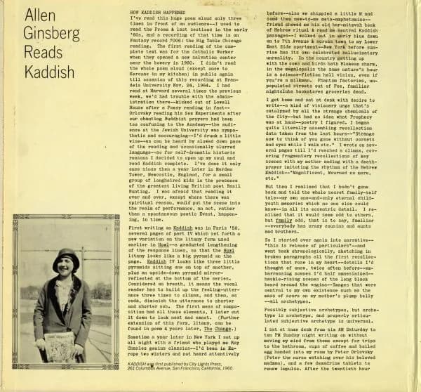 Allen Ginsberg — Reads Kaddish (A 20th Century American Ecstatic Narrative Poem)