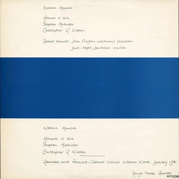Cabaret Voltaire — Three Mantras