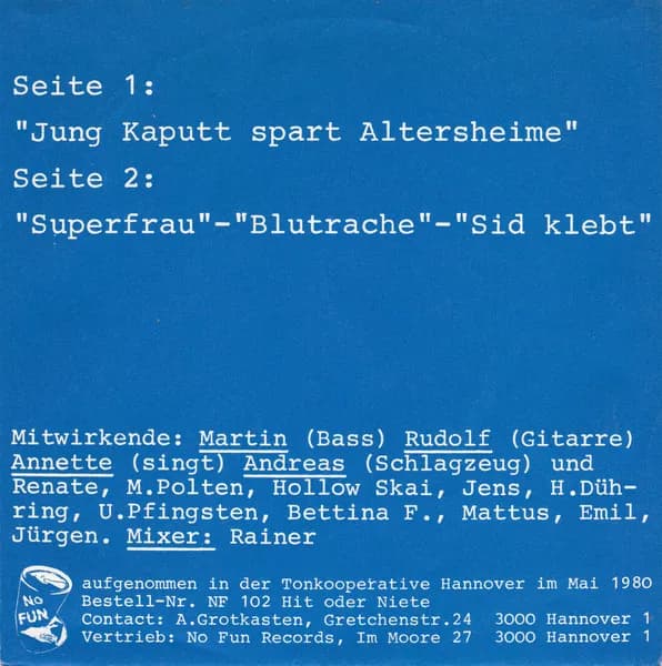 Bärchen Und Die Milchbubis — Jung Kaputt Spart Altersheime