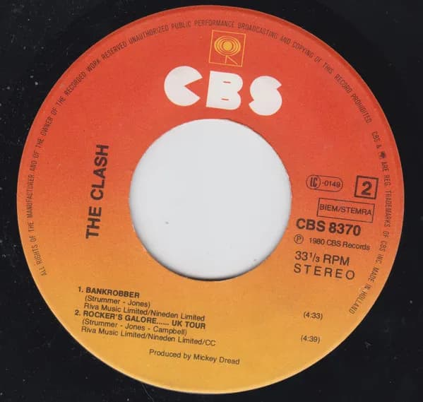 The Clash — Train In Vain / Bankrobber