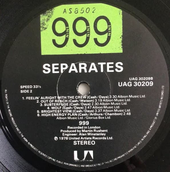 999 — Separates