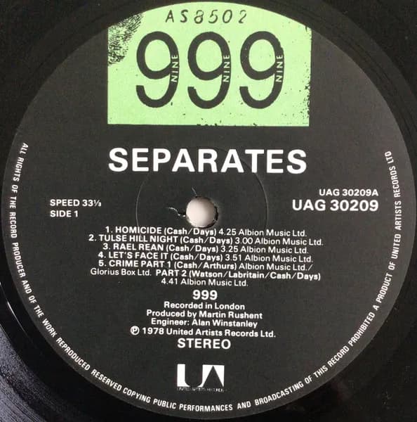 999 — Separates