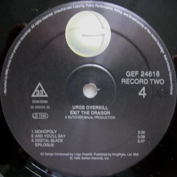 Urge Overkill — Exit The Dragon