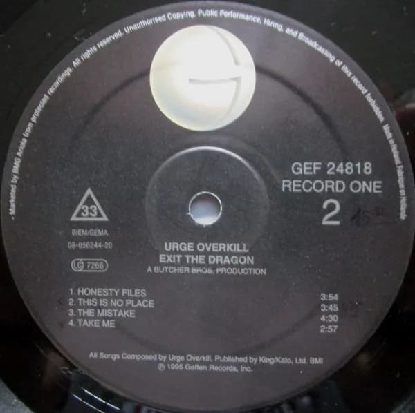 Urge Overkill — Exit The Dragon