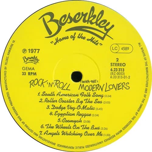 Jonathan Richman & The Modern Lovers — Rock 'N' Roll With The Modern Lovers