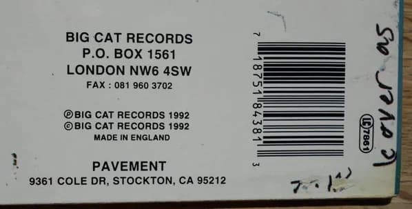 Pavement — Watery, Domestic