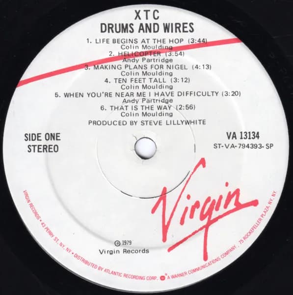 XTC — Drums And Wires