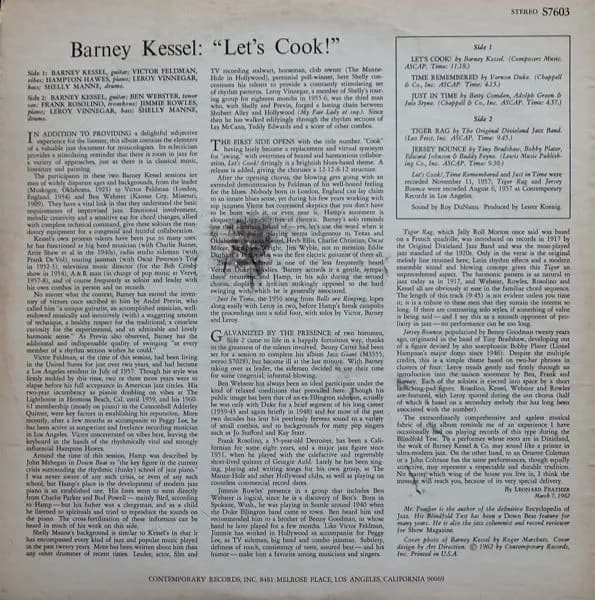 Barney Kessel — Let's Cook!