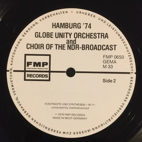 Globe Unity Orchestra & NDR Chor — Hamburg '74