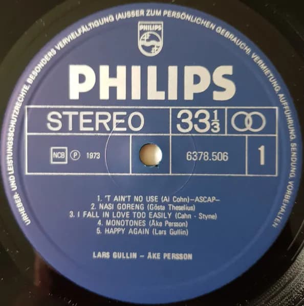 Lars Gullin / Åke Persson — Lars Gullin - Åke Persson