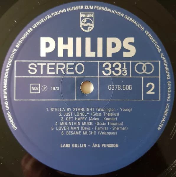Lars Gullin / Åke Persson — Lars Gullin - Åke Persson