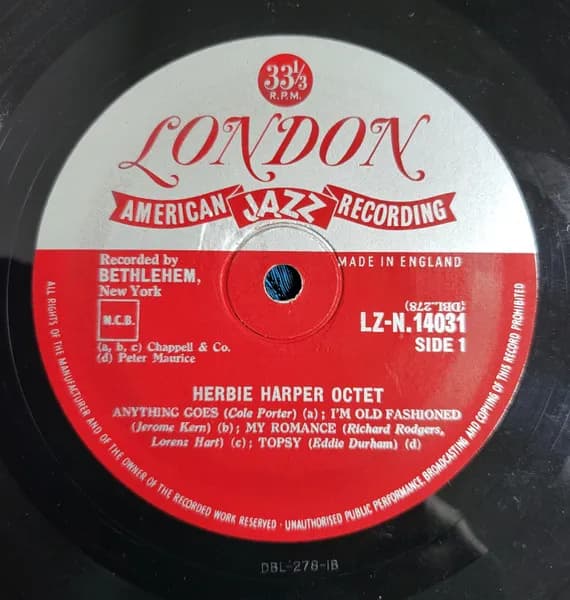 Herb Harper — Herbie Harper Octet