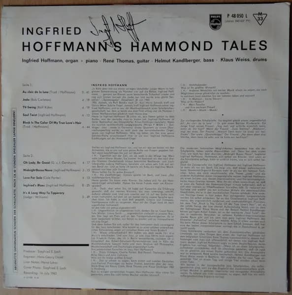 Ingfried Hoffmann and René Thomas — Hoffmann's Hammond Tales