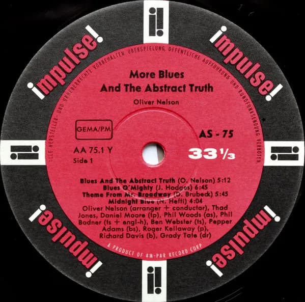 Oliver Nelson — More Blues And The Abstract Truth