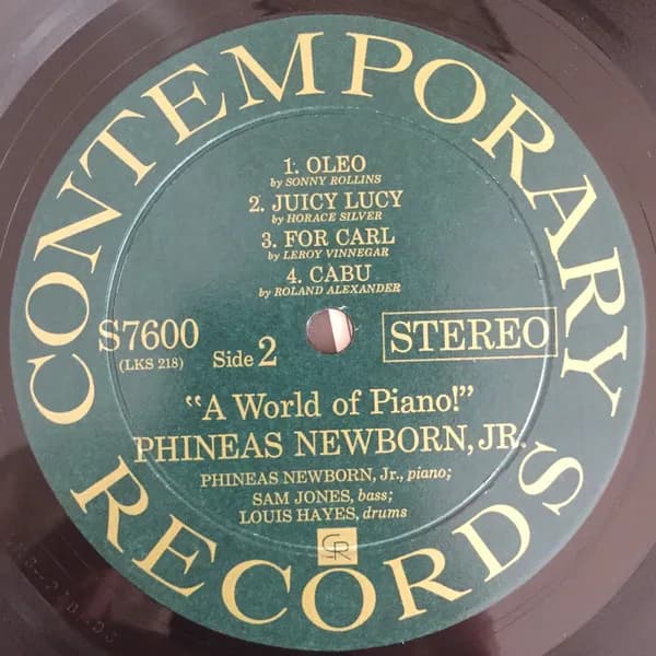Phineas Newborn Jr. — A World Of Piano !