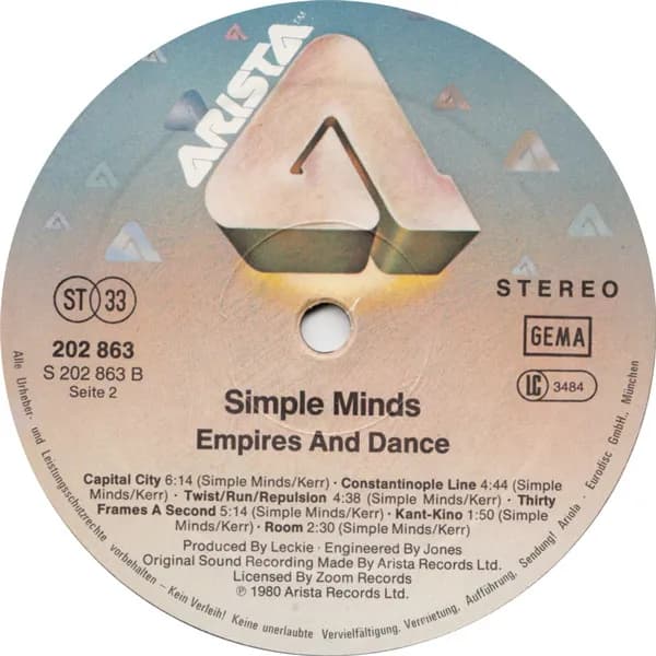 Simple Minds — Empires And Dance