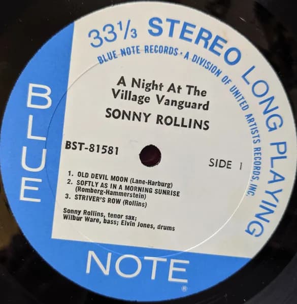 Sonny Rollins — A Night At The "Village Vanguard"