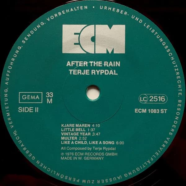 Terje Rypdal — After The Rain