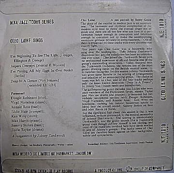 Cleo Laine — Cleo Laine Sings