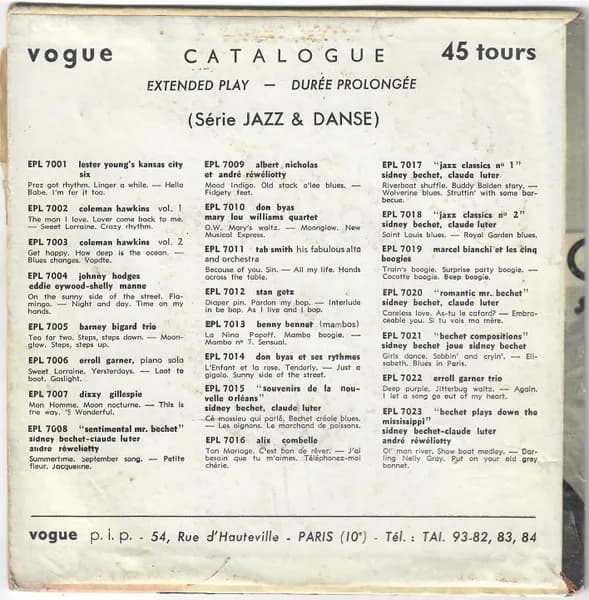 Don Byas Et Ses Rythmes — L'enfant Et La Rose