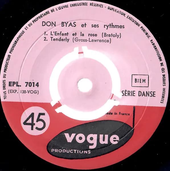 Don Byas Et Ses Rythmes — L'enfant Et La Rose