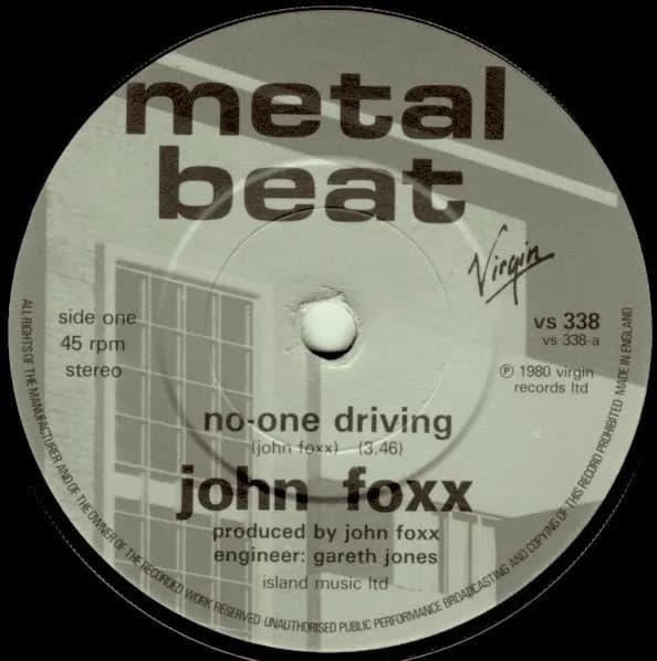 John Foxx — No-One Driving