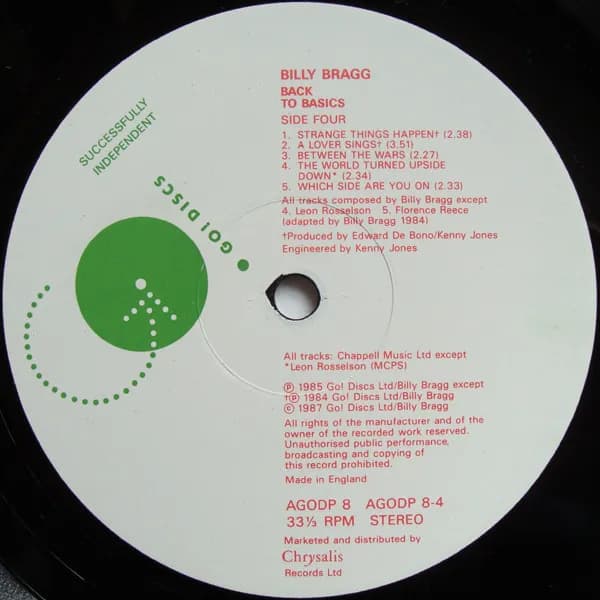 Billy Bragg — Back To Basics