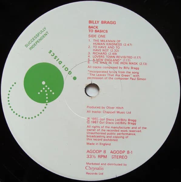 Billy Bragg — Back To Basics