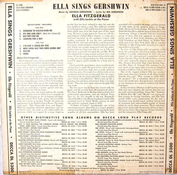Ella Fitzgerald — Ella Sings Gershwin