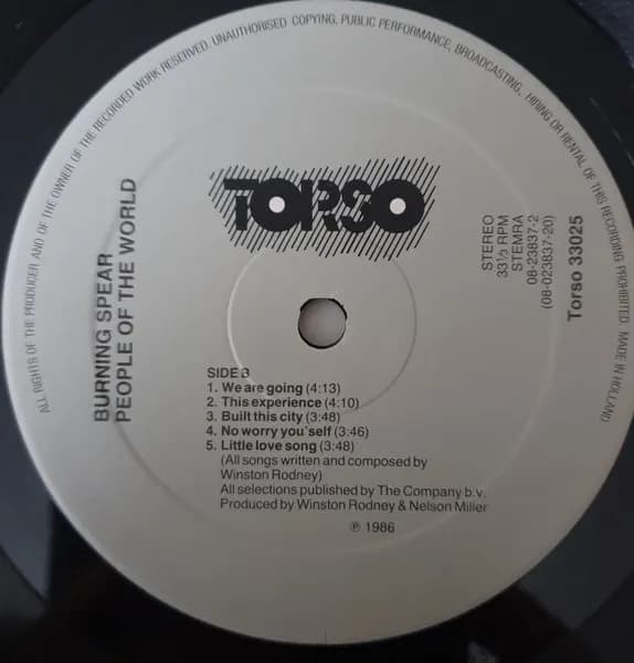 Burning Spear — People Of The World
