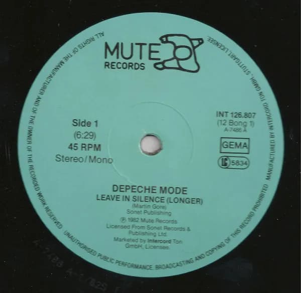 Depeche Mode — Leave In Silence