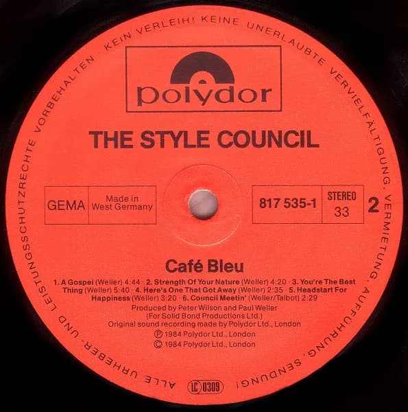 The Style Council — Café Bleu