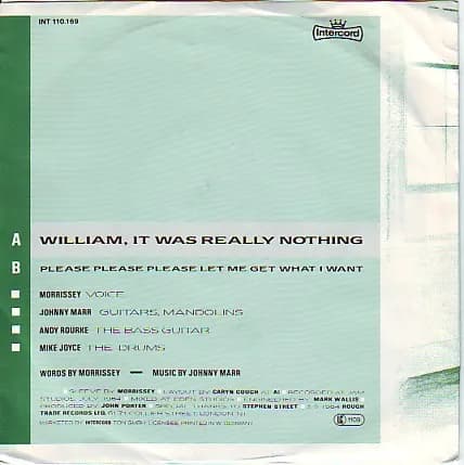 The Smiths — William, It Was Really Nothing