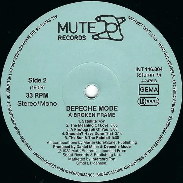 Depeche Mode — A Broken Frame