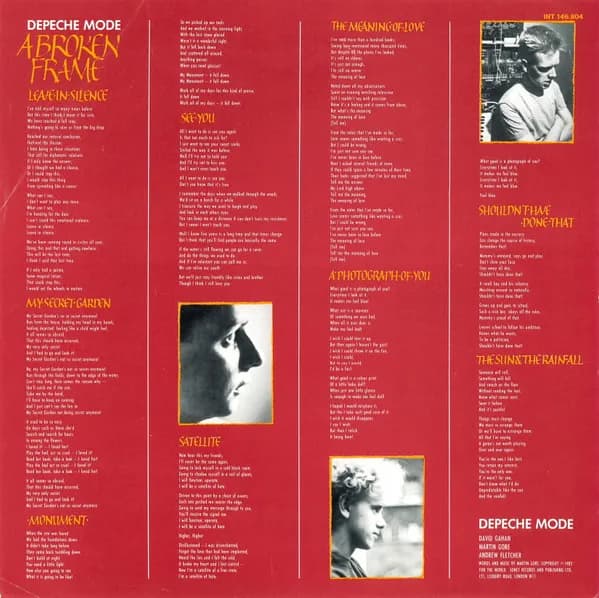 Depeche Mode — A Broken Frame