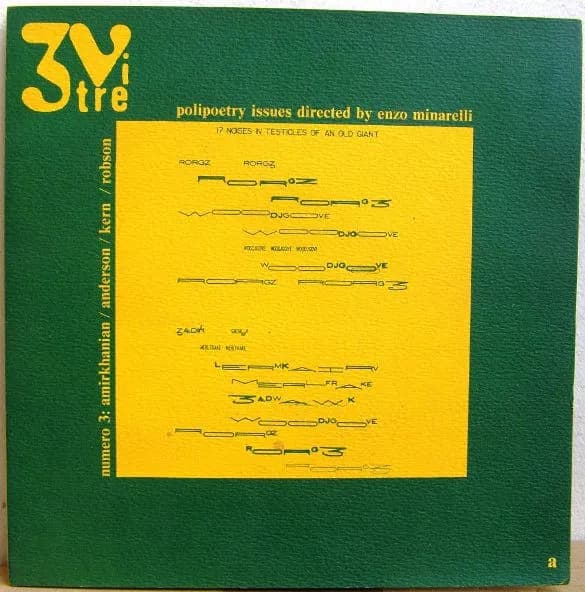 Polipoetry Issues Numero 3: American Sound Poetry