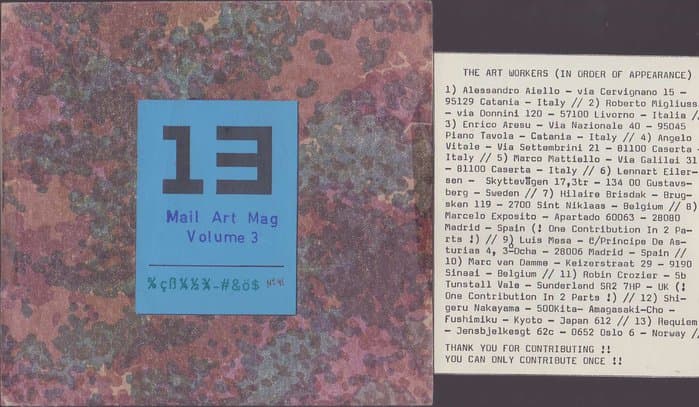 13 Mail Art Mag Vol.3