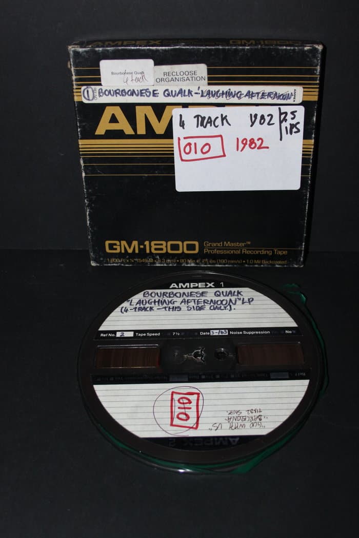 40 original 80's Master-Reels to Bourbonese Qualk Releases 1980-1987