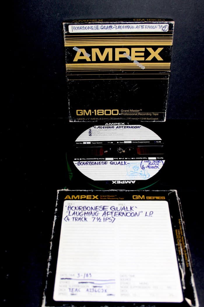 40 original 80's Master-Reels to Bourbonese Qualk Releases 1980-1987