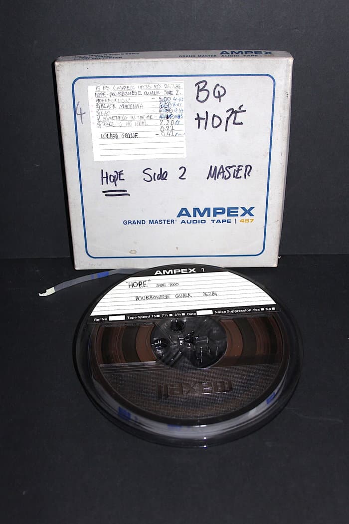 40 original 80's Master-Reels to Bourbonese Qualk Releases 1980-1987