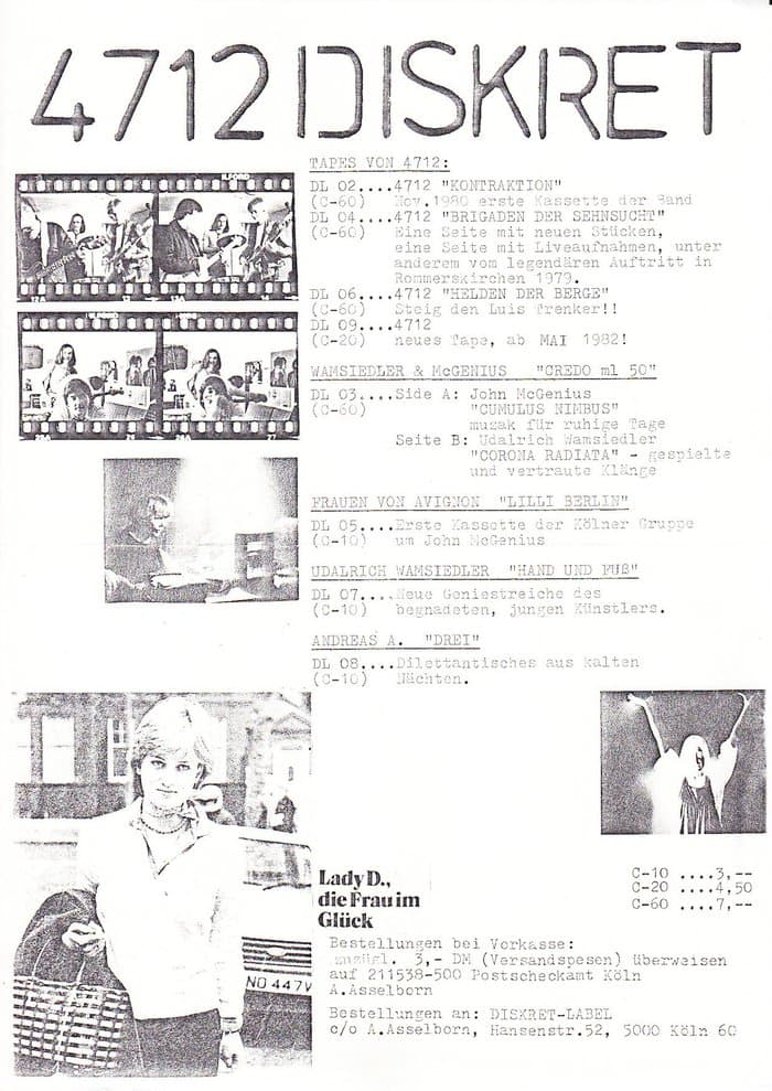 4712 and Diskret-Label rpomosheets