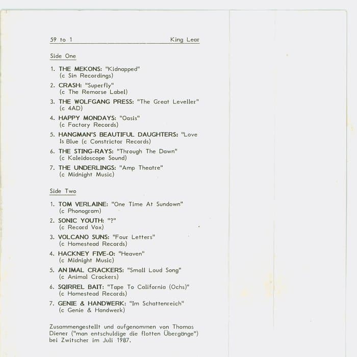 59 To 1 Cassette Nr. 17
