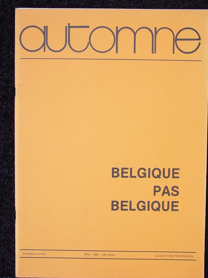 Belgique Pas Belgique No.3 (1984)