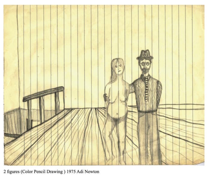 early art/collages by Judd and Adi