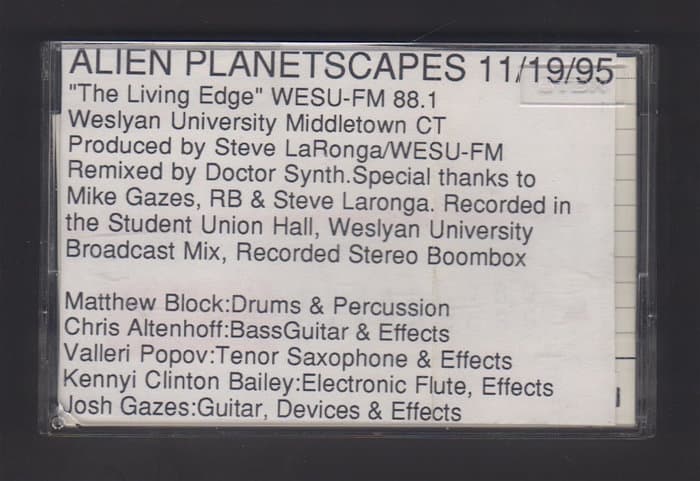 11/19/95 The Living Edge WESU-FM 88.1